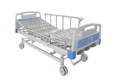 China Foldway Aluminum Guardrail Medical Manual Crank Bed Hospital Furniture (ALS-M309) for sale