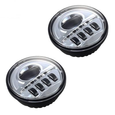 China DOT 4.5inch LED Luxury Bumper Fog Lights King Softail Motorcycles Roadglide Fits Cycles Street RoadGlide CVO Auxiliary Spot Light for sale