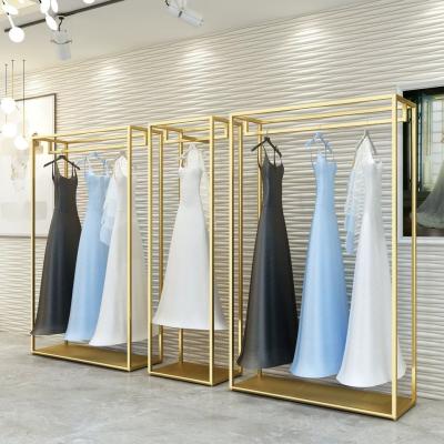 China For Hot Selling Modern Clothing Store Fixture Retail Rack Garment Wedding Dress Display Racks for sale