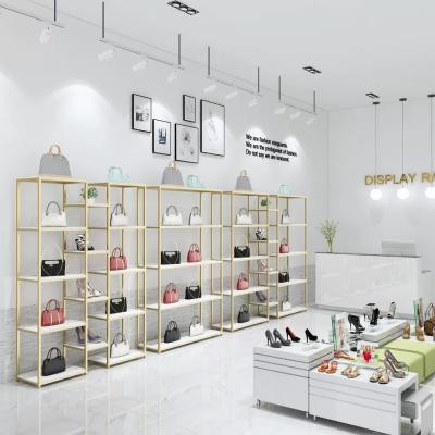 China For Counter Luxury Design Store Rack Display Shop Handbag Window Display Furniture Creative High-end Design for sale