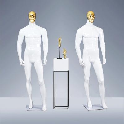 China Best Fashionable Plus Size Mannequins Annotate Full Body White Male Mannequin Maniquins Men Fiberglass Hot Selling for sale