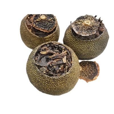 China Yunnan Pu'er Tea Ball Small Tangerine Loose Green Mandarin Erh Tea Puer Leaves Dried Ripe Tea Tea Ball for sale