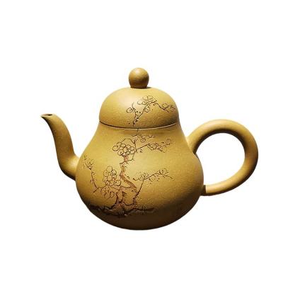 China Viable Promotional Handmade Clay Teapot Soup Kettle Kongfu Purple Teapot 150ml China Gift for sale