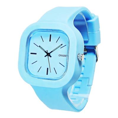 China Jelly Watches Waterproof Cheap Movement Silicon Fashion Squire Factory Student Wristwatches Custom Your Logo Japan for sale