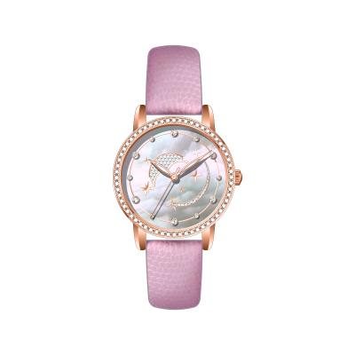 China New Repeater Design Lady Watches 2018 Luxury Design Diamond Waterproof Rose Gold Ladies Watches for sale