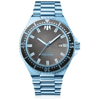 China Repeater 2021 Create Your Own Brand Wrist Watch Custom OEM Manufacture Reloj OEM Ice Blue Mens Luxury Watches for sale