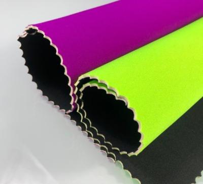 China Single Side Sports SBR Neoprene Fabric Roll 3mm Silicone Sponge Rubber for sale