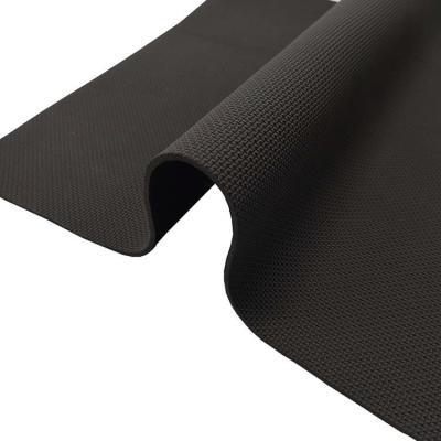 China Black Thick 2mm Neoprene Sheet Foam Rolls , Coated Nylon Rubber Sheet for sale