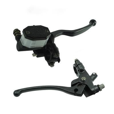 China Aluminum alloy Motorcycle accessories GS125 GN125 HJ125K Disc brake Upper pump clutch handbrake handle assembly for sale