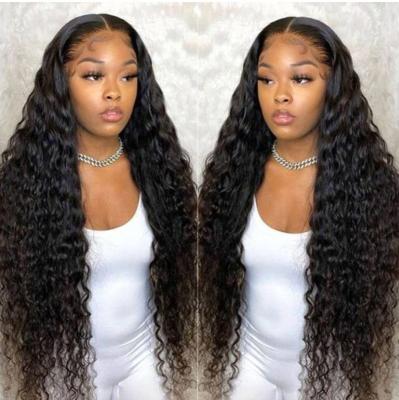 China Heat Resistant Synthetic Hair Amazon Curly Curly Hot-selling Medium Long Lace Front Wig With Factory Price for sale