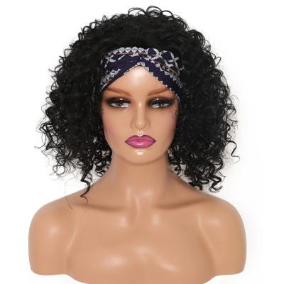 China Curly Curly Wigs Cheap Wholesale Kinky Curly Synthetic Hair Wigs For Black Women for sale