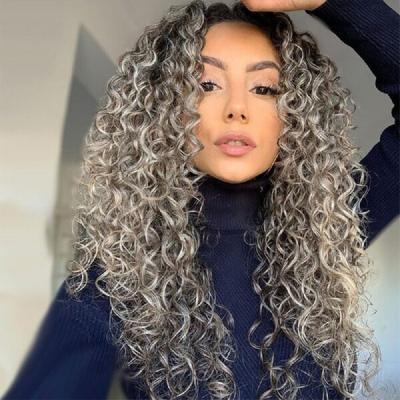 China Wholesale Curly Curly Wave Curly Hair Wigs Pre Plucked Synthetic Hair Wigs For Young Women for sale