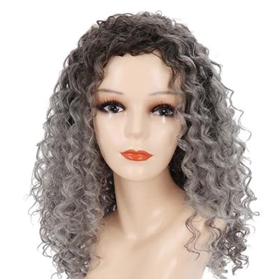 China Wholesale Curly Curly Wave Curly Hair Wigs Pre Plucked Synthetic Hair Wigs For Young Women for sale