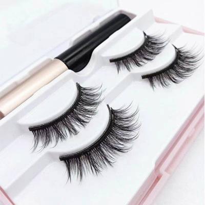 China Individual Lashes Natural Pure Silk Soft Waterproof Fluffy False Eyelash for sale