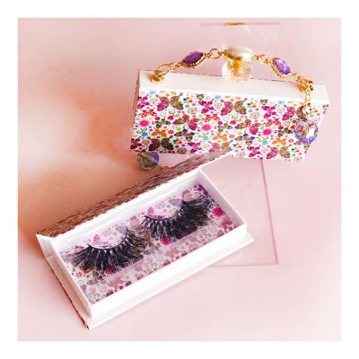 China Individual Lashes New False Eyelashes Deep Cross 20 Mm 25mm Mink Eyelashes Handmade Unique Vendor Pair for sale