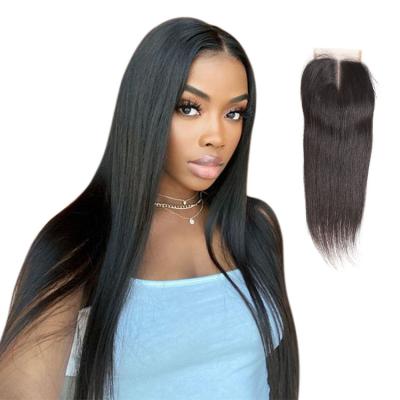 China Best Price Natural Virgin Silk Straight Weave Basic Brazilian Hair Wigs Lace Closure for sale