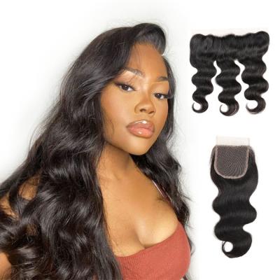 China Best HD Body Wave Lace Frontal 4X4 Swiss Lace Frontal Closure Slim 12 Inches Curly LACE Closure 20 Inches for sale