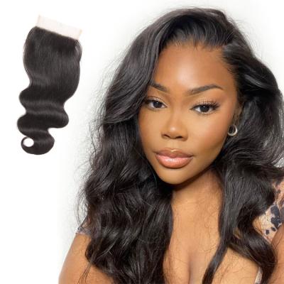 China Best Quality Brazilian Curly Body Wave 4x4 New Products New Products Transparent Swiss Lace Closure Wig for sale