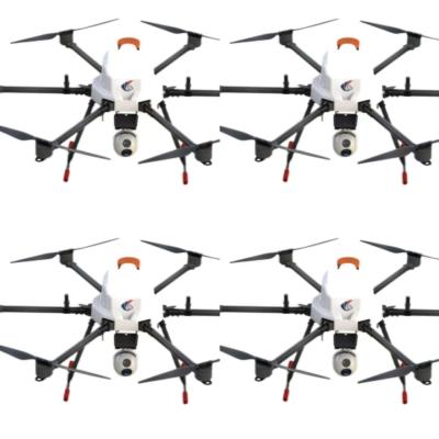 China Vehículo aéreo no tripulado de seis rotores en red, drones aéreos multipropósito en venta