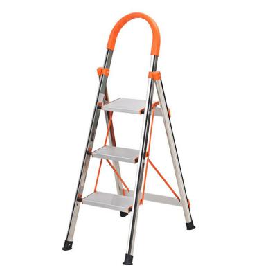 China Folding Ladders 4 Step Safety Ladder With Handrail Platform Fiberglass 7 Steps Pool Aluminum 5 Maintenance Portable Ladders for sale