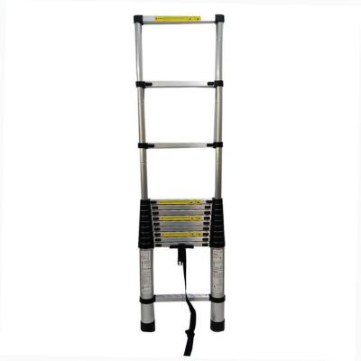 China Folding Ladders Fiberglass Ladder/Aluminum Two Piece Extendable Ladder 10 Step Ladders Extension Insulation With Rope for sale