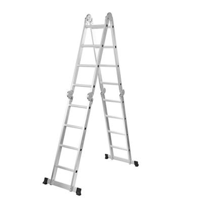 China Multifunctional Fiberglass 28 Electric Folding Ladders Extension Ladder Dubai Folding Compact Fire Truck Aluminum Step Ladders for sale