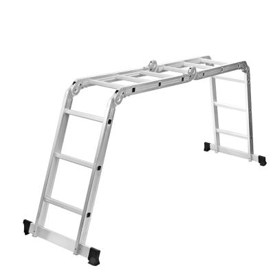 China Folding Ladders Ladder 3 Section Hebei Bracket For Living Home Foldable Metal With Wheel 12M Telescoping 7 Meter Folding Ladders for sale