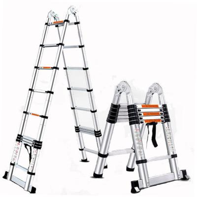 China Telescopic Folding Ladders Folding Mechanism Ladder 6M Aluminum Price Aluminum Straight Fold Multi Purpose Supplier One Shape Chooses for sale