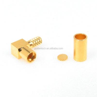 China Right Angle Connector Female MMCX for RG174 RG316 200-6112A2-02-50 for sale