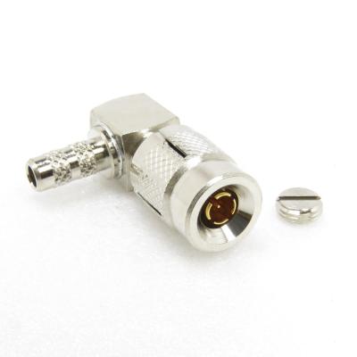 China Right Angle DIN 1.0/2.3 Connector Crimp Socket For RG316 300-1112D1-02-50 for sale