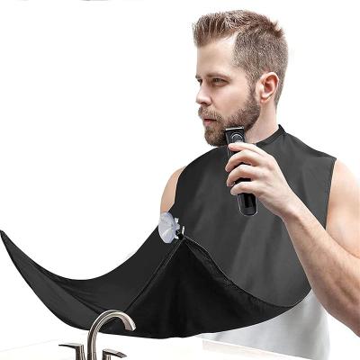 China Eco-Friendly/Reusable Beard Bib Apron for Men, Beard Catcher for Shaving, Non-Stick Beard Trimming Cape with 2 Suction Cups for sale