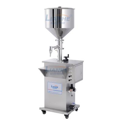 China Beverage Lianhe factory direct semi-automatic cosmetic cream liquid filling machine for sale