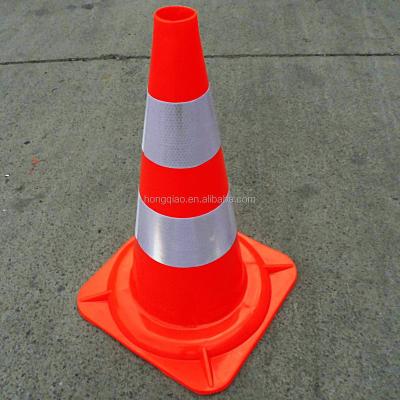 China Being Flexible 50cm 20 Inch Europe PVC Traffic Cone for sale