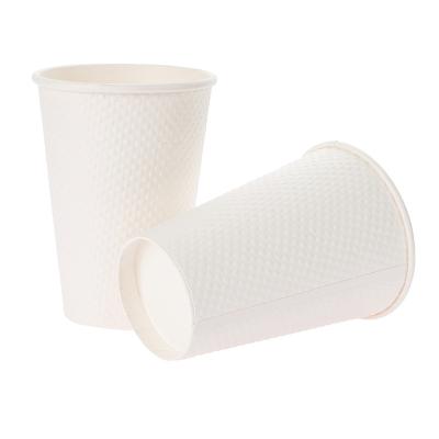 China Disposable Simple White Color Coffee Tea 8oz Single Wall Customized Disposable Paper Cup for sale