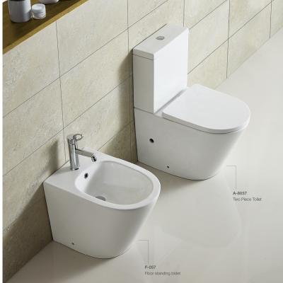 China Geberit High Grade Double-Flow Ceramic WC Toilet Seat Fittings Swiss Two-Piece Toilet Seat For Russian Market for sale