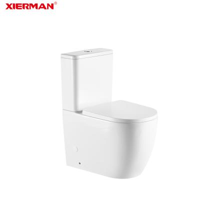 China 2021Modern Ceramic Two-Piece Double-flush European Style Bathroom Toilet Factory Supply With CE Water Mark for sale