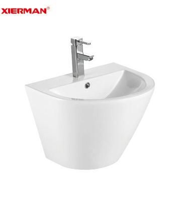 China Factory Hot Sales Modern Ceramic Sanitary Ware Bathroom Wall Mounted Round Basin Basins for sale