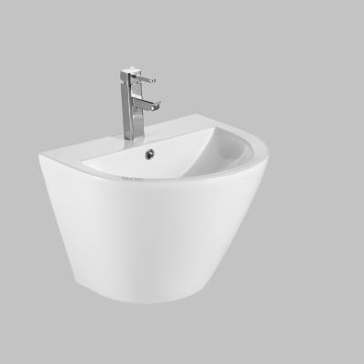 China 2021 Factory Modern Hot Sales Ceramic Wall Hung Bathroom Luxury Ceramic Wash Basin for sale