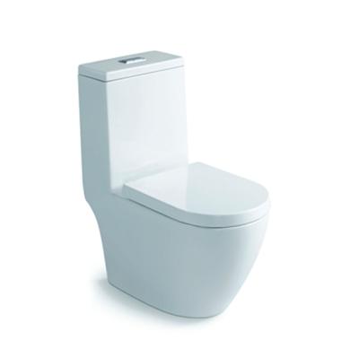 China 2021 New Double-Flow Design One Piece Wash Down Double Flush Toilet WC Bathroom Toilet for sale