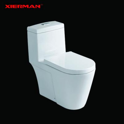 China Double-flush 2021 ceramic one-piece toilet trap down p new double flush toilet bowl bathroom wash down toilet for sale