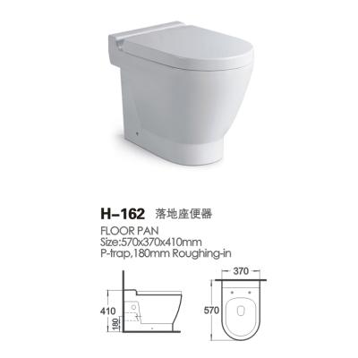 China West Italian Design Double-Flow Good Factory Price Wasdown Floor Mounted Toilet Bowl for sale