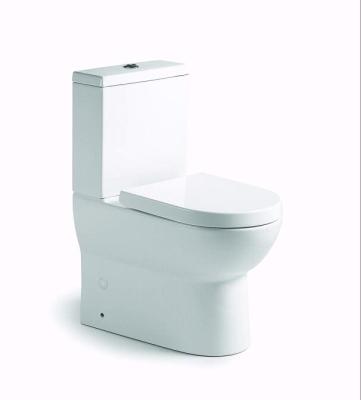 China High Quality Ceramic Double-Flow Toilet Bowl Wash Down Toilet Bathroom WC Rimless Toilet For Sale for sale