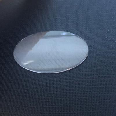 China Optical Use Transparent Oval Plano-convex Sapphire Optical Lens for sale