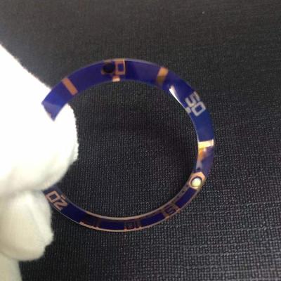 China Luxury Sapphire Glass Bezel Insert Inlay Wristwatch Parts for sale