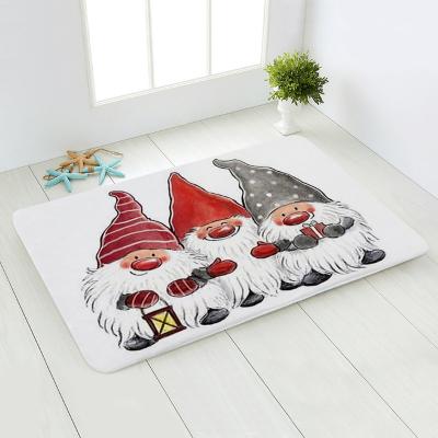 China High Quality Anti-Slip In Christmas Decor Running Theme Mats Antislipping Flannel Outdoor Rugs for sale