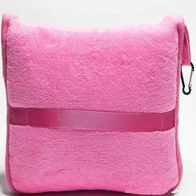 China PORTABLE Blanket Set Compact Pack Pillow and Travel Blanket Great for Any Trip, Pillowcase with Hand Luggage Belt and Backpack Clip for sale