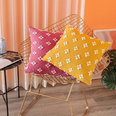 China Viable Luxury Cactus Sofa Cushion Covers Manufacturers Home Velvet Boho Silk for sale