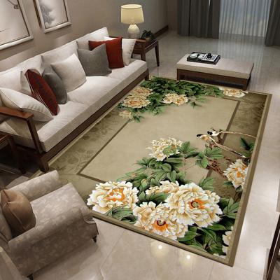 China Good Quality Anti-Slip Custom Home Floor Mat Digital Printing Floral Carpet for sale