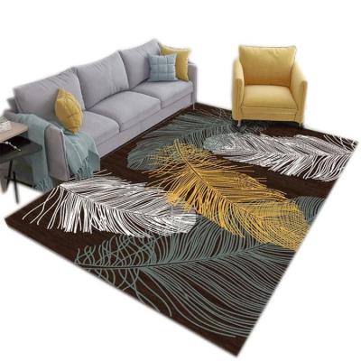 China Amazon Feather Sheet Anti-slip Hot Selling Luxury Colorful Handmade Rug For Home Use With High Quality for sale