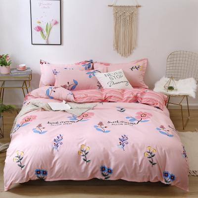 China Superior Nondisposable Korean Print Skin Friendly Digital Duvet Cover Bedding Sale Bedding Set 4pcs for sale